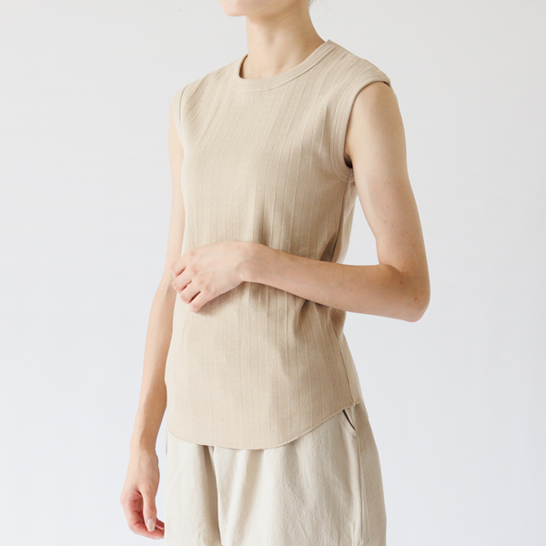 ヴィンテージブロードリブ スリーブレス（身長162cm）