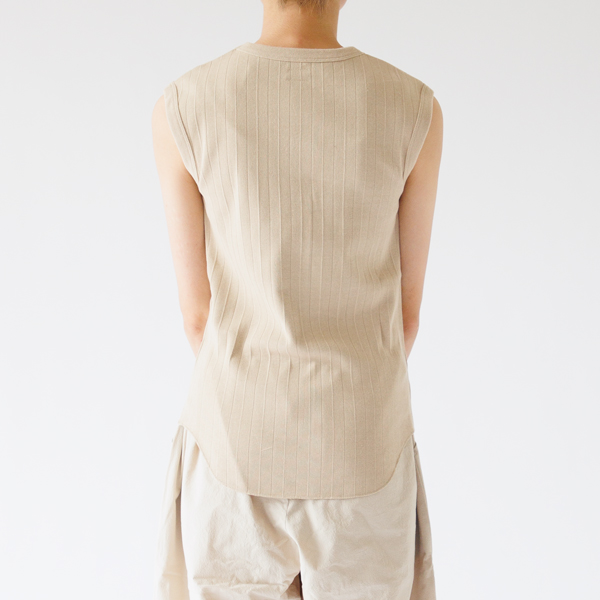 ヴィンテージブロードリブ スリーブレス（身長162cm）