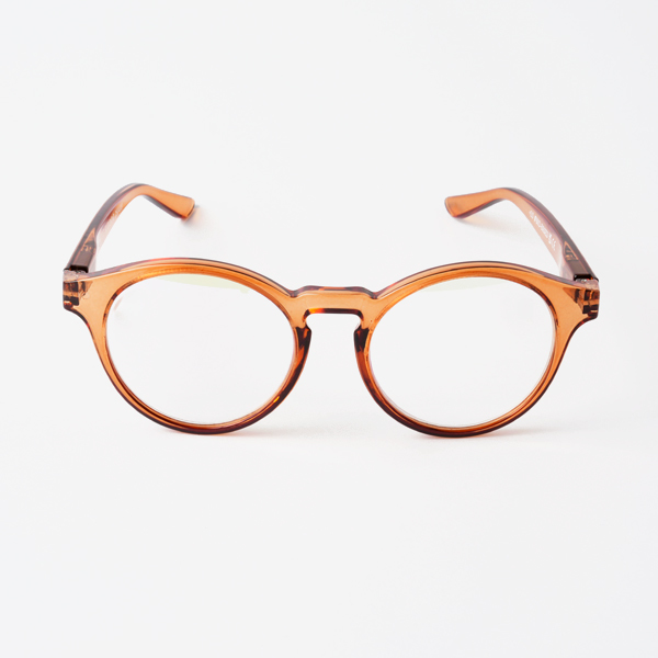 ブルーライトカットあり リーディンググラス CASUAL brown