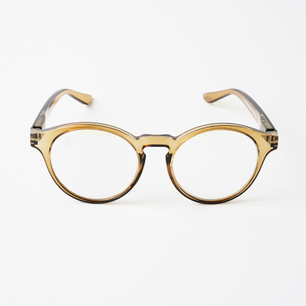 ブルーライトカットあり リーディンググラス CASUAL olive/brown