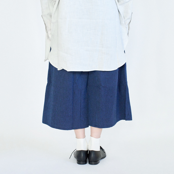 身長167cm・小縞紺/水色