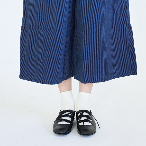 身長167cm・小縞紺/水色