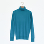 SILK CASHMERE HIGH NECK SWEATER