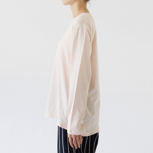身長162cm オーガニックコットンカットソー レディース champagne