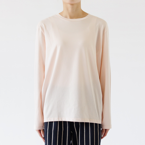 身長162cm オーガニックコットンカットソー レディース champagne