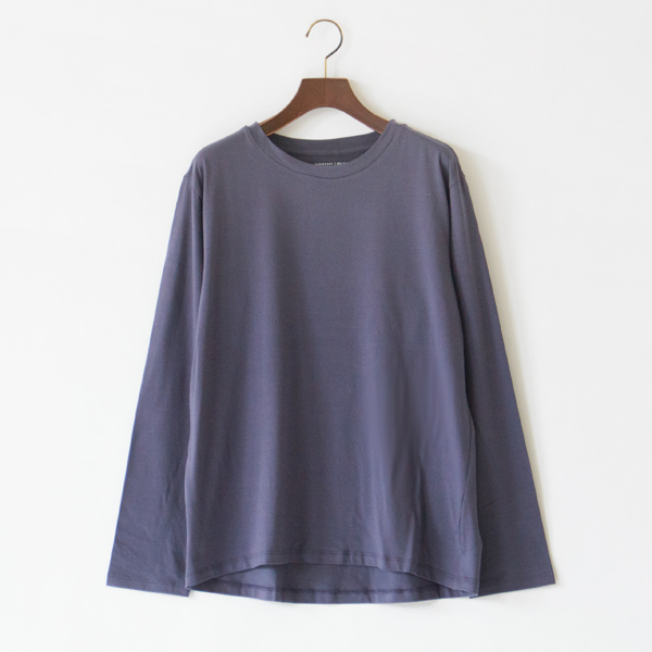 オーガニックコットンカットソー レディース Indigo blue