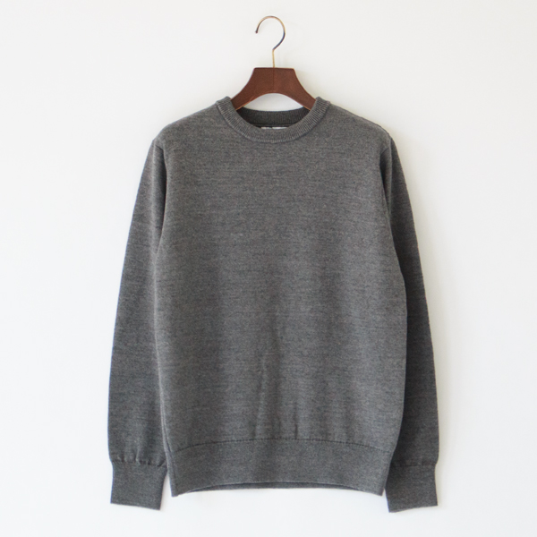 ウールコットンニット AMERICAN WOOL&COTTON KNIT P/O(GRAY)