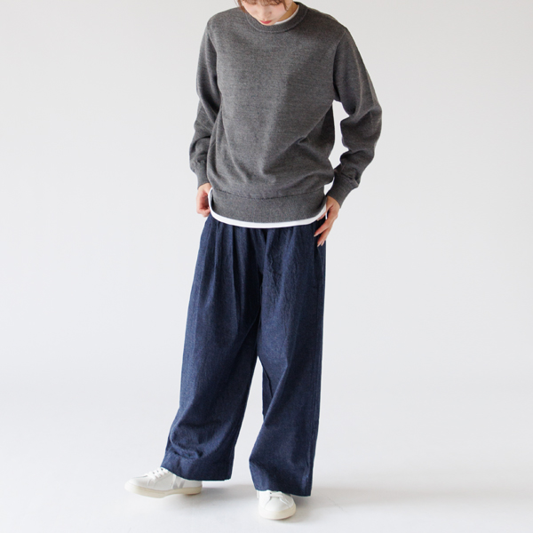 カットソーを重ねて(身長160cm・GRAY)