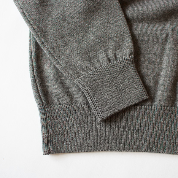 ウールコットンニット AMERICAN WOOL&COTTON KNIT P/O(GRAY)