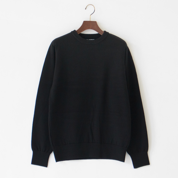 ウールコットンニット AMERICAN WOOL&COTTON KNIT P/O (BLACK)