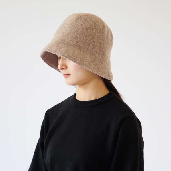 ウールハット bel（BEIGE mix）