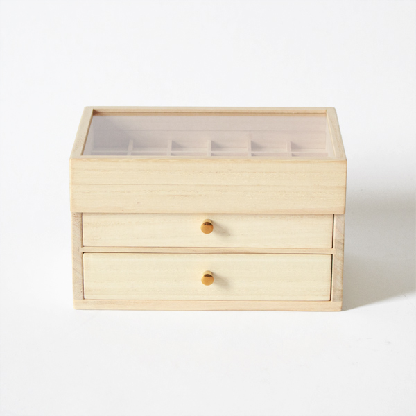 【別注】桐の3段ジュエリーケース 【別注】桐の3段ジュエリーケース
