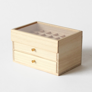 別注】桐の3段ジュエリーケース／増田桐箱店（ますだきりばこてん