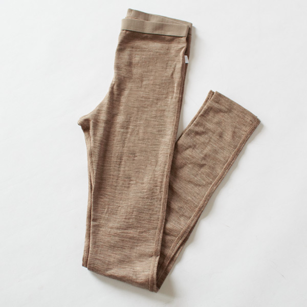 ウールシルク MELANGE　レギンス(Sesame)
