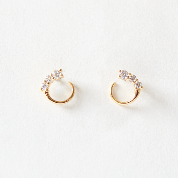 キャッチレスピアス HONESTY TWIST(Gold)