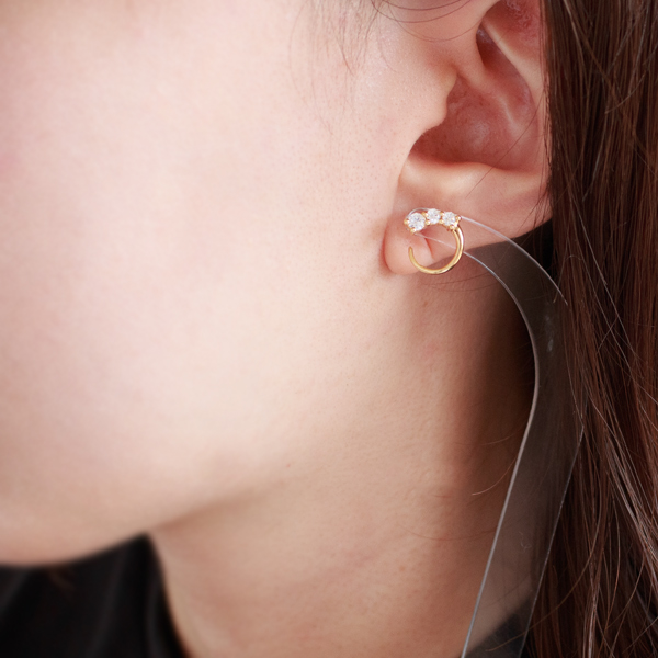 キャッチレスピアス HONESTY TWIST(Gold)