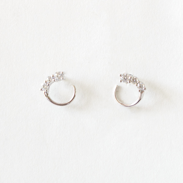 キャッチレスピアス HONESTY TWIST(Silver)