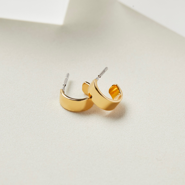 キャッチレスピアス EMBRACE HOOP(ALESSIA GOLD)