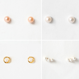 キャッチレスピアス パール