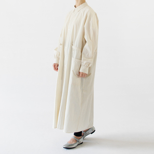 綿近江晒 ロングシャツワンピース／FACTORY（ファクトリー）｜愛着を