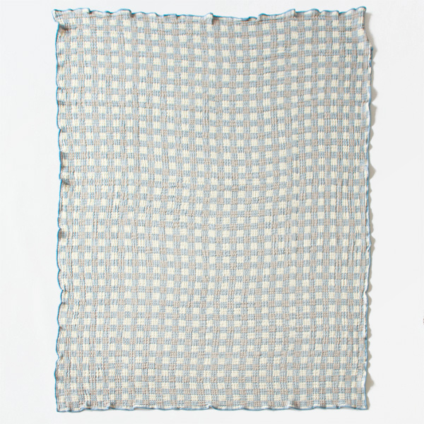 コットンブランケット Pomme（130×170）(BLUE)