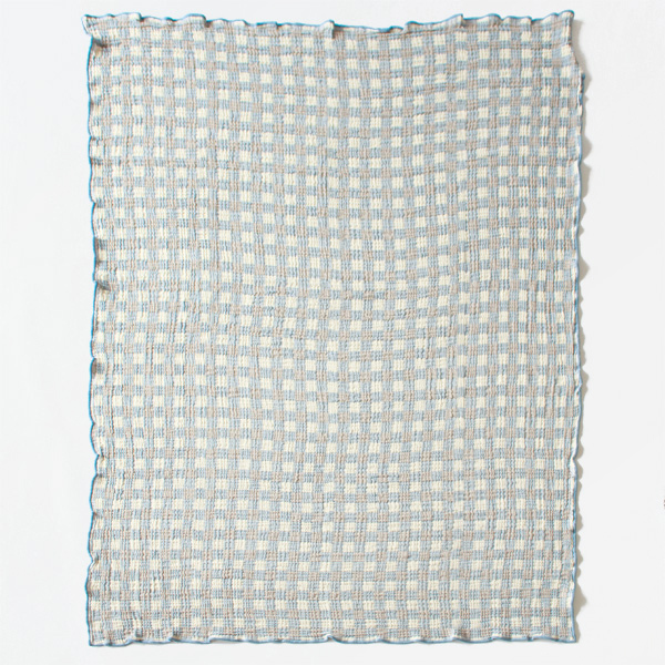 コットンブランケット Pomme（130×170）(BLUE)