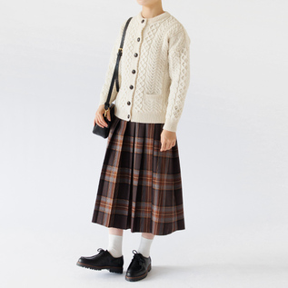 ケーブルカーディガン(NATURAL)身長:162cm ケーブルカーディガン(NATURAL)身長:162cm