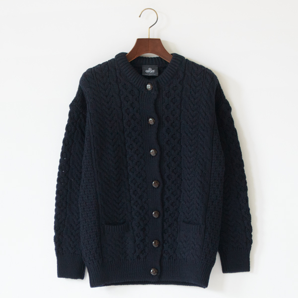 ケーブルカーディガン　NAVY