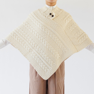 ニットポンチョ／aran woollen mills（アランウーレンミルズ）｜愛着を