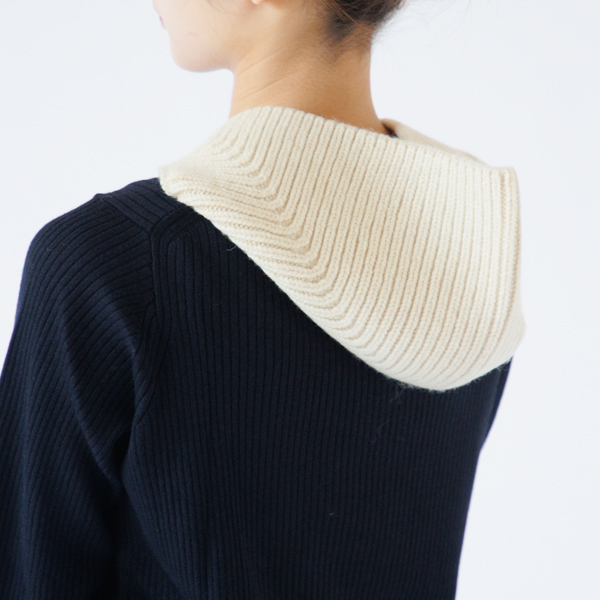 ニットスカーフ iris(IVORY)