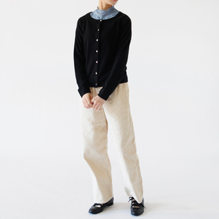ウールカシミヤカーディガン	BLACK（身長162cm）