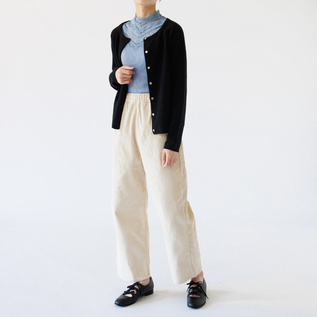 ウールカシミヤカーディガン	BLACK