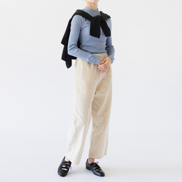 ウールカシミヤカーディガン	BLACK
