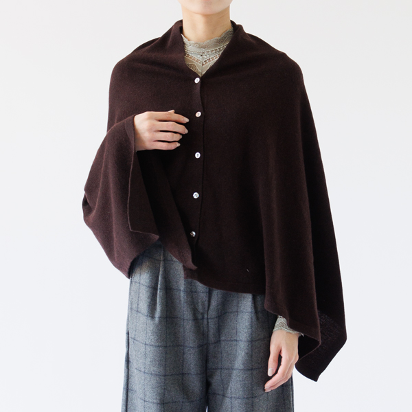ウールカシミヤポンチョ　GUNACHE