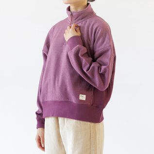 NEE ハーフジップ L 400G】half zip sweatshirt / 短丈ハーフジップスウェット N4499