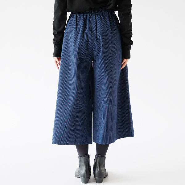 身長163cm・小縞紺/水色 身長163cm・小縞紺/水色