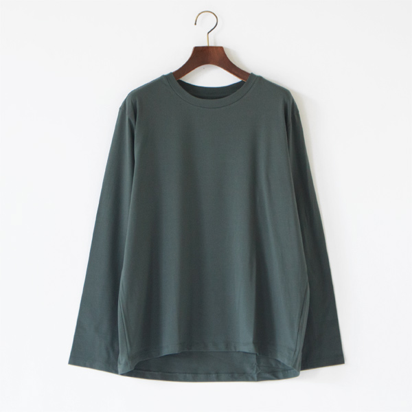 オーガニックコットンカットソー レディース(Dark green) オーガニックコットンカットソー レディース(Dark green)