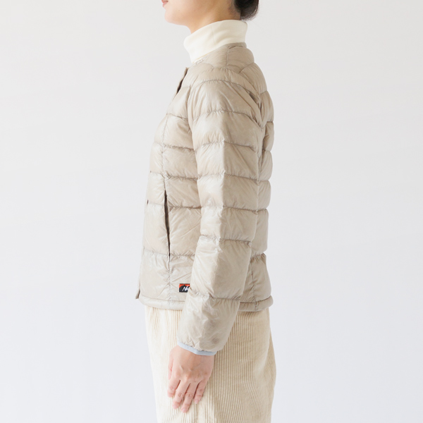 インナーダウンカーディガン BEG(身長162cm WS着用) インナーダウンカーディガン BEG(身長162cm WS着用)