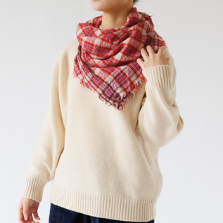 【美品】MOISMONT モワモン ウールストール MAGDA ピンク ウールスカーフ MAGDA No.793／MOISMONT（モワモン）｜愛着を持って