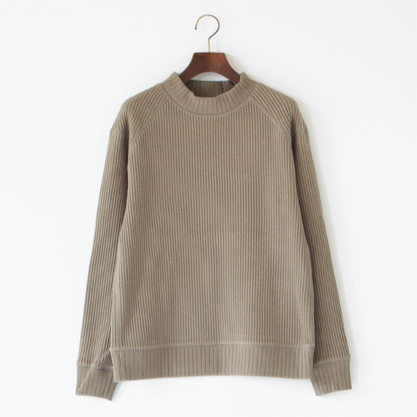 ユニセックス WAFFLE MIDNECK（Sepia）