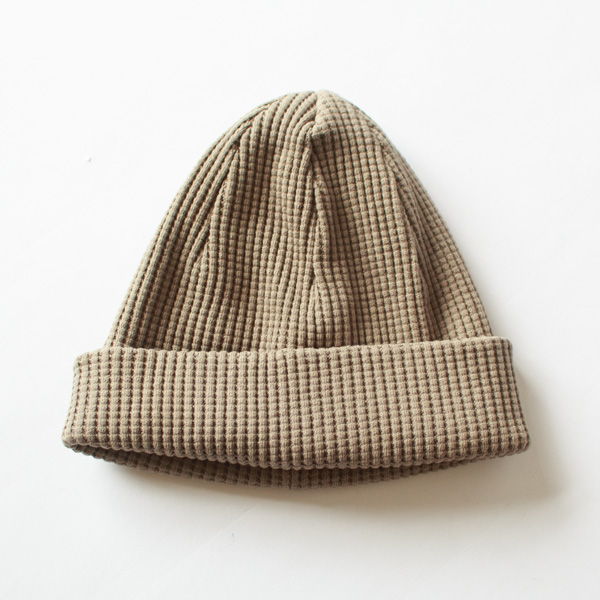 ユニセックス WAFFLE KNIT CAP(Sepia)