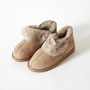 Sheepskin Mouton ankle boots stone