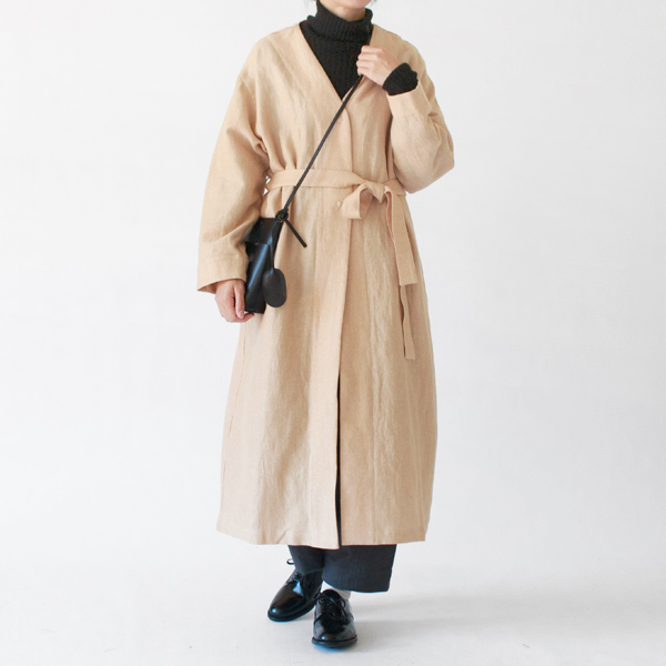 ベルトを巻いたスタイル(身長163cm・BEIGE) ベルトを巻いたスタイル(身長163cm・BEIGE)