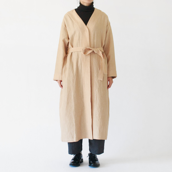 ベルトを巻いたスタイル(身長163cm・BEIGE) ベルトを巻いたスタイル(身長163cm・BEIGE)