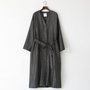 WOOL LINEN V-NECK COAT