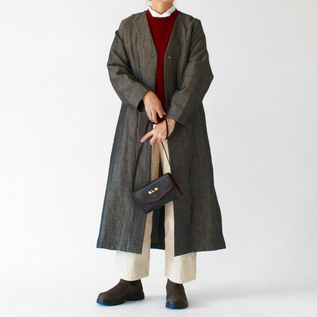 ベルトを外したスタイル(身長163cm・BLACK) ベルトを外したスタイル(身長163cm・BLACK)