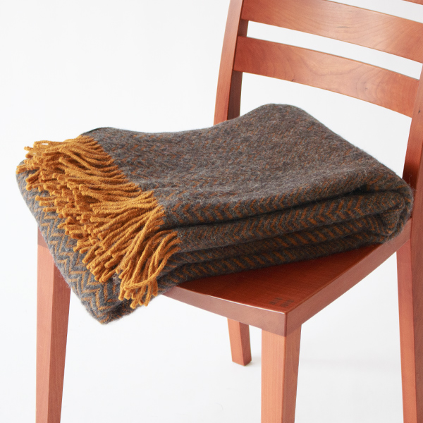 ウールスロー(130×200) ZIGZAG(ダークブラウン) ウールスロー(130×200) ZIGZAG(ダークブラウン)