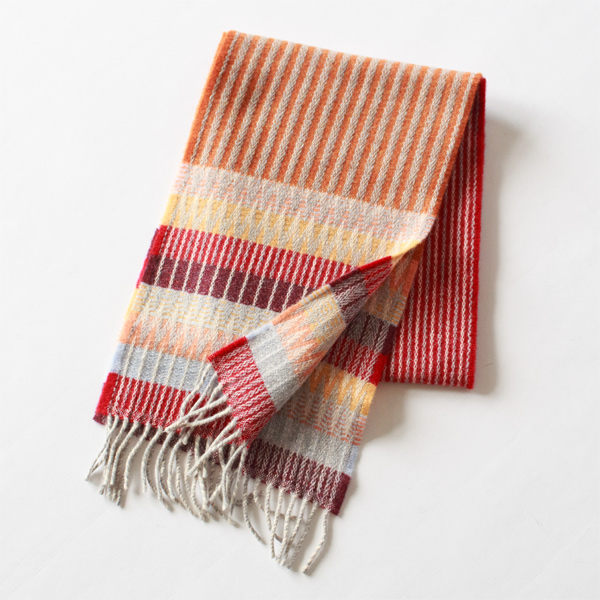 メリノラムズウールマフラー EDERA(CRANBERRY)