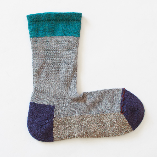 スポーツ・クルー メンズソックス(M.グレー杢)