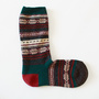 Jacquard wool crew Women Socks